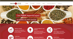 Desktop Screenshot of phamimportexport.com